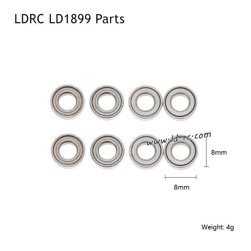 Ball Bearings Parts for LDRC LD1899 2.4G Racing RC Car