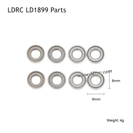 Ball Bearings Parts for LDRC LD1899 2.4G Racing RC Car