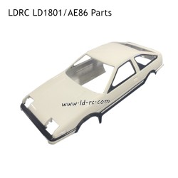 LDRC LD1801 AE86 RC Car Parts Car Shell White