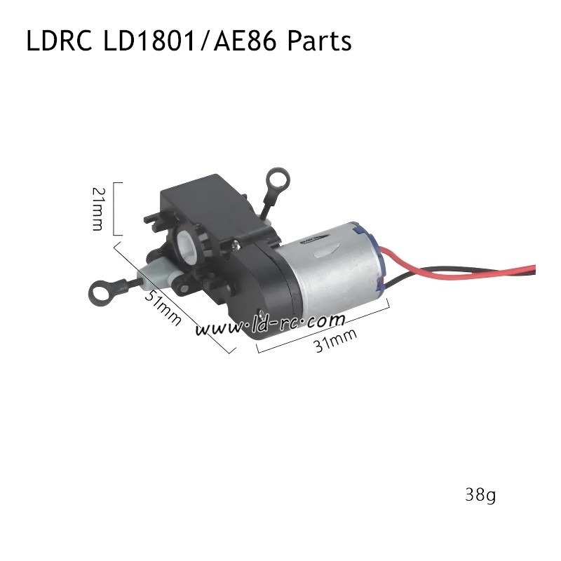 LDRC LD1801/AE86 RC Car Parts 150 Drive Gearbox