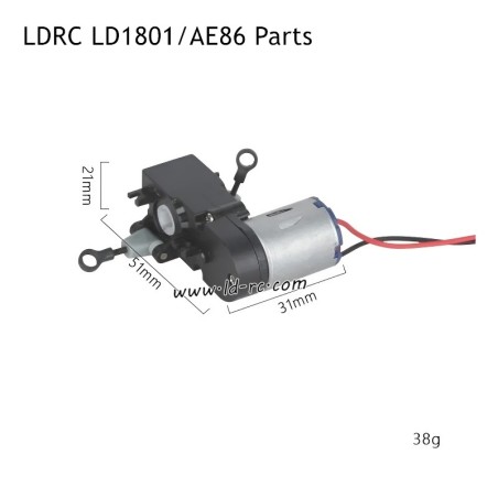 LDRC LD1801/AE86 RC Car Parts 150 Drive Gearbox