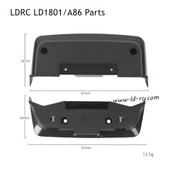 LDRC LD1801/A86 RC Car Parts Front and Rear Chassis Plates