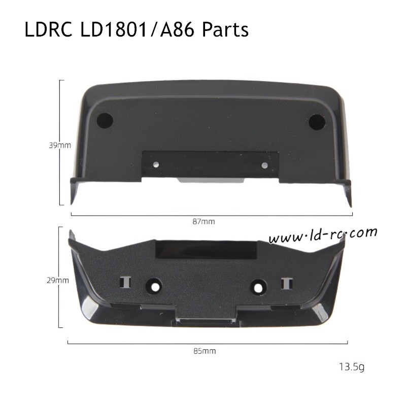 LDRC LD1801/A86 RC Car Parts Front and Rear Chassis Plates
