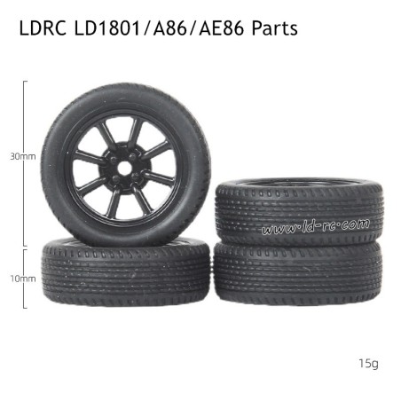Wheels Spare Parts for LDRC LD1801 1/18 High Speed RC Drift Car