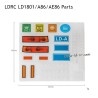 Factory Sticker Spare Parts for LDRC LD1801 1/18 High Speed RC Drift Car