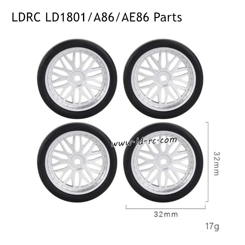 Drift Tires Parts for LDRC LD1801 RC Drift Car