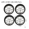 LDRC LD1801 RC Drift Car Parts Drift Tires Silver