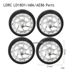 LDRC LD1801 RC Drift Car Parts Drift Tires Silver