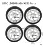 LDRC LD1801 RC Drift Car Parts Drift Tires Silver