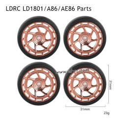 LDRC LD1801 RC Drift Car Parts Drift Tires Champagne Gold