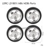 LDRC LD1801 RC Car Parts Wheel with Plastic Hub Silver