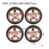 LDRC LD1801 RC Car Parts Wheel with Plastic Hub Champagne Gold