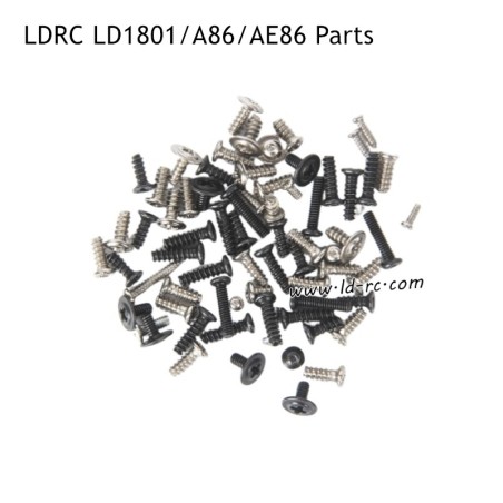 Full Body Screw Kit LA0022 Spare Parts for LDRC LD1801 1/18 High Speed RC Drift Car