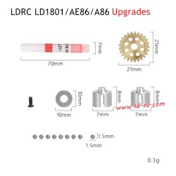 Upgrade Parts Metal Differentials for LDRC LD1801 High Speed RC Drift Car