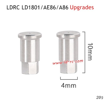 Upgrade Parts Metal Front Hexagonal Shafts for LDRC LD1801 High Speed RC Drift Car