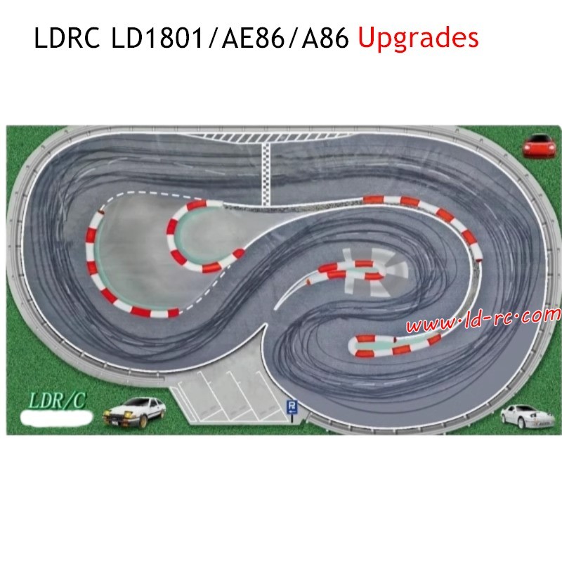 Upgrade Parts Drift Map for LDRC LD1801 High Speed RC Drift Car