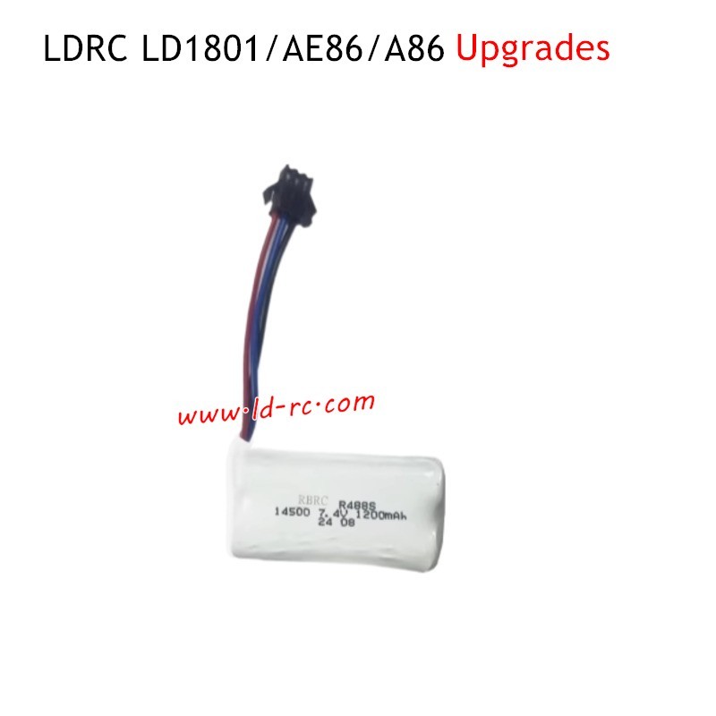 7.4V 1200mAh Battery for LDRC LD1801 High Speed RC Drift Car