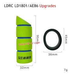 Transmitter Hand Wheel Cover and Handle Cover Upgrade Parts  for LDRC LD1801/AE86 RC Car