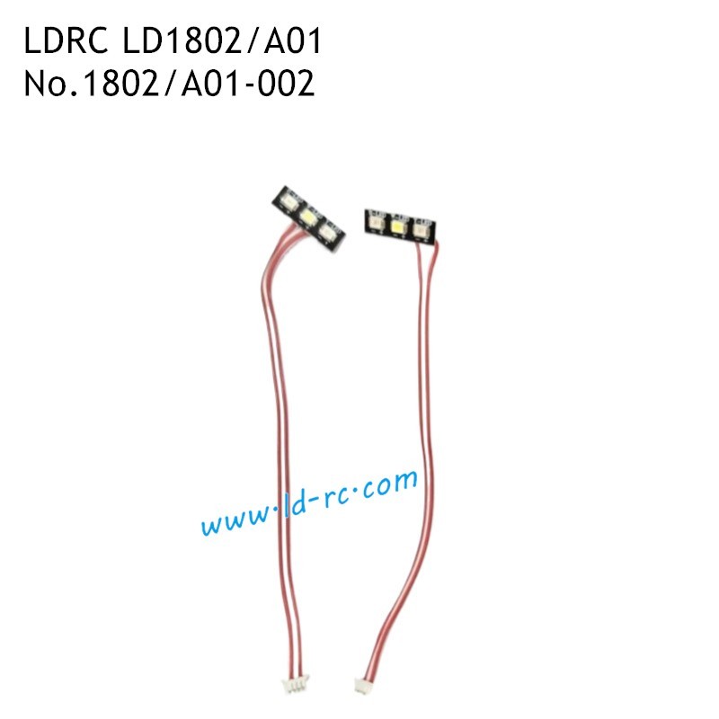 LDRC LD1802/A01 RC Drift Car Accessories FC Rear Light Board 1802/A01-002 LDRC LD1802/A01 RC Drift Car Accessories FC Rear Light Board 1802/A01-002