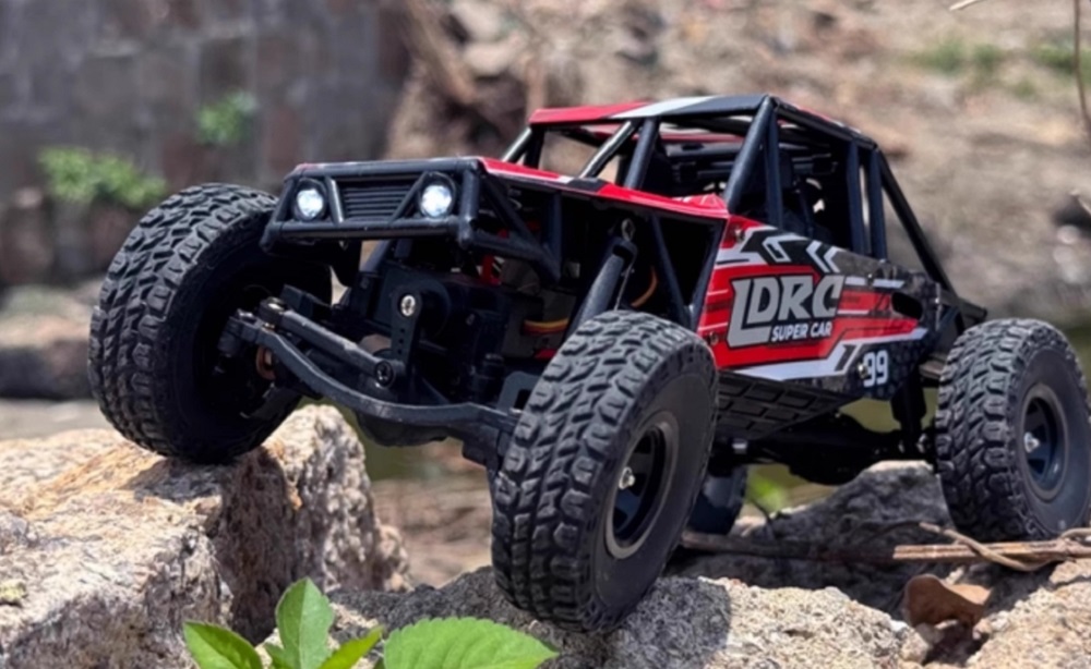 LDRC-LD18499R-High-Speed-Rock-RC-Crawler-Red-Overview