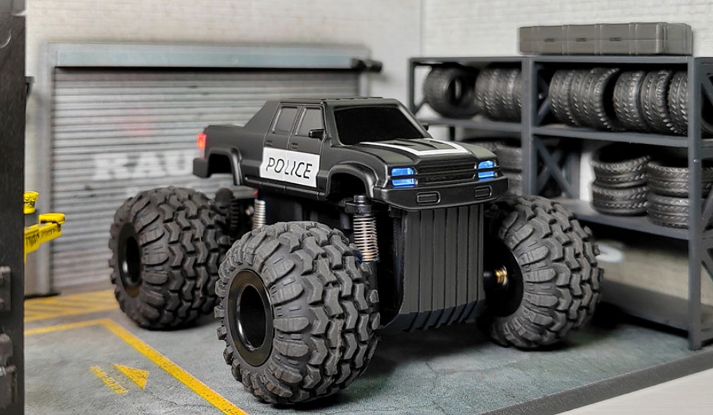 LDARC-M58-High-Speed-Monster-RC-Car-Black-Overview