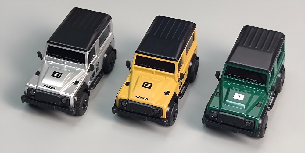 LDARC R01 2WD Mini RC Car Green Silver Yellow