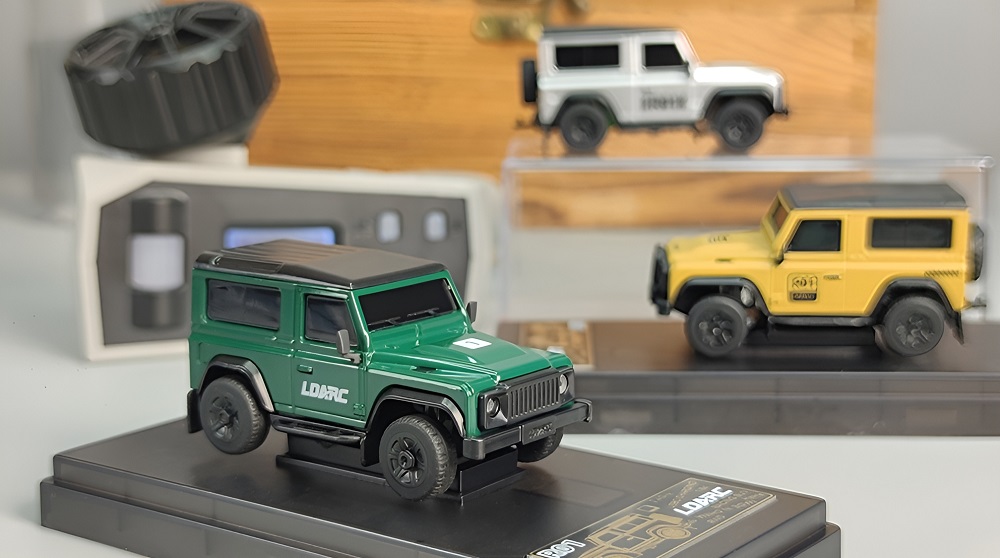 LDARC R01 Mini RC Car Green Silver Yellow Overview