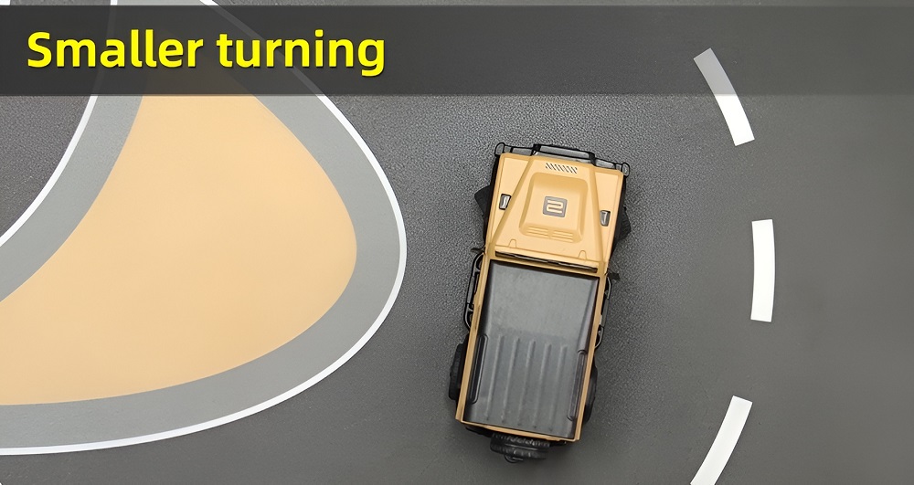 LDARC R01 Mini RC Car Yellow Overview