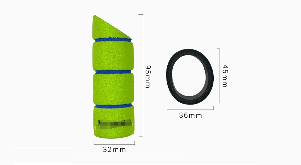 Upgrade Parts Transmitter Hand Wheel Cover and Handle Cover 1801-U04 for LDRC LD1801 RC Drift Car Dimension Overview