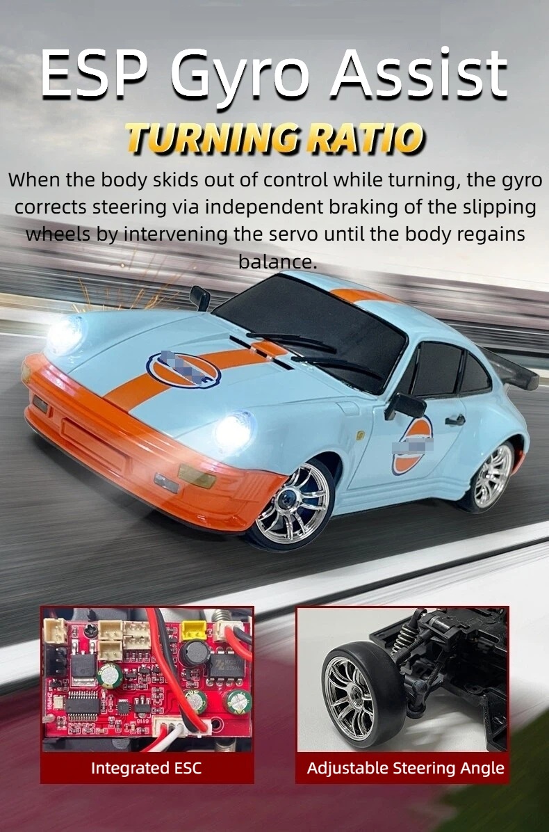 LDRC LD1898 High Speed Drift RC Car Blue